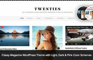 Themeforest : Twenties - Clean, Responsive Blog WordPress Theme