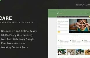 Themeforest : ICARE - Nonprofit, Fundraising HTML Template