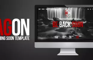 Themeforest : Agon - Responsive Coming Soon Template