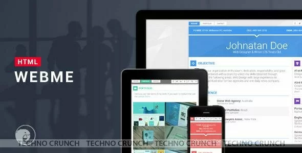 Themeforest : Webme Clean Resume - HTML