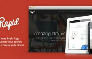 Themeforest : Rapid - One Page Multipurpose Template