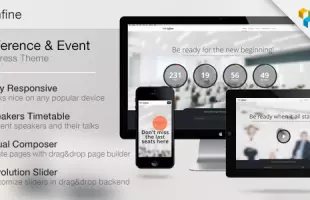 Themeforest : Infine - OnePage Conference & Event WP Theme