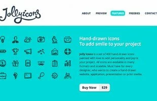 Jolly Icons 400 Hand Drawn Icons