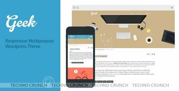 Geek - Responsive Flat Portfolio WordPress Theme
