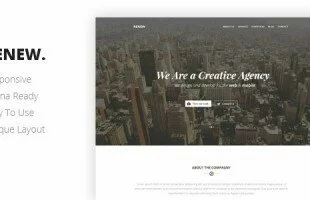 Themeforest : RENEW Creative One Page Template