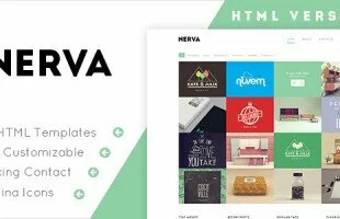 Themeforest : Nerva - Minimal Design HTML Template