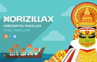 Themeforest : Horizillax - Horizontal Parallax HTML Template