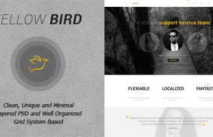 Themeforest : Yellow Bird - multipurpose onepage theme