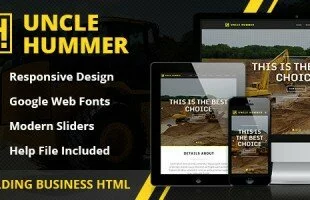Themeforest : Uncle Hummer - Responsive HTML Building Template