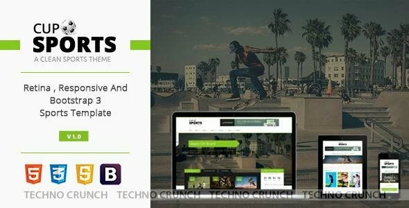 Themeforest : Sports Cup - Bootstrap 3 Responsive Html Theme