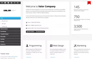 Valor responsive WordPress Theme