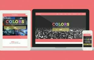  Colors Paralax Bootstrap HTML5 Template