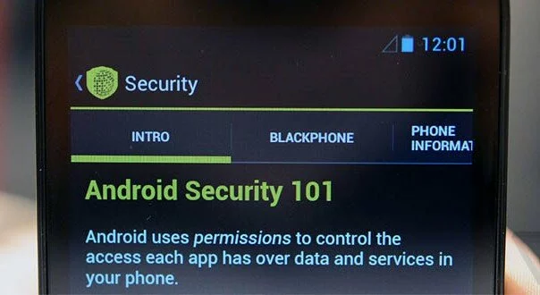 The smartphone blackphone caring your privacy