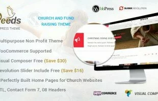 Themeforest: Deeds- Best Nonprofit Church Organization WP Theme