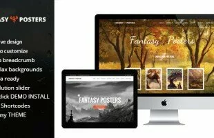 Themeforest : Fantasy Posters - Ultimate Gaming Wordpress Theme