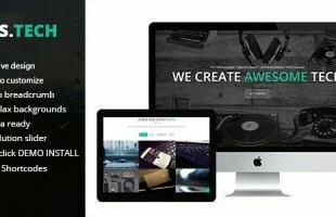 Themeforest : Hipstech - One Page Multi Layer Parallax Theme
